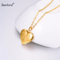 capricorn necklace heart photo locket pendant necklace goldsilver color zodiac charm memory locket necklace for women p3216