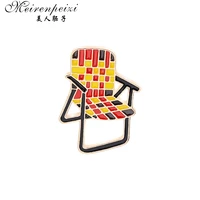 meirenpeizi multicolor brooch toolbar lapel pin chairs enamel pins brooches for designers and artists