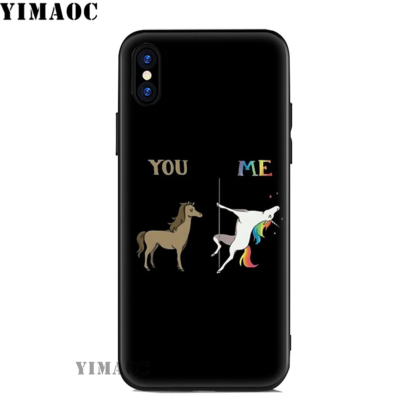 YIMAOC Horse Running Art Soft Silicone Case for iPhone 11 Pro Xr Xs Max X or 10 8 7 6 6S Plus 5 5S SE Cover |