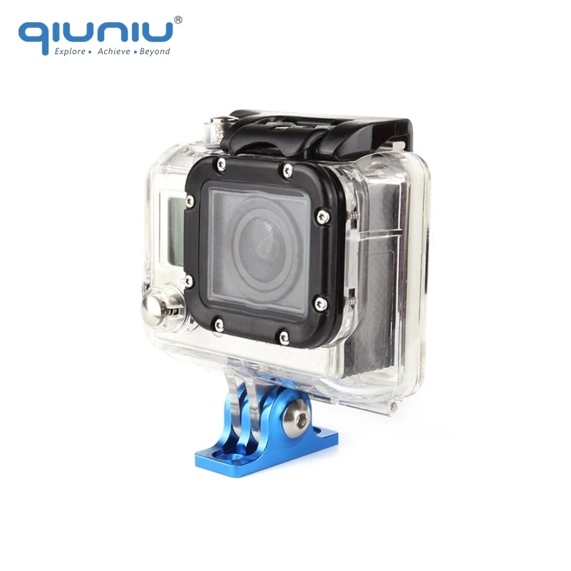 QIUNIU ЧПУ алюминиевого сплава на плоской подошве Штатив Адаптер для GoPro Hero 6 5 4 3 + SJ4000