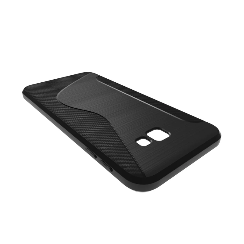 Черный противоударный Противоскользящий S Line TPU гелевый Чехол для SAMSUNG galaxy J4 plus/J4 +