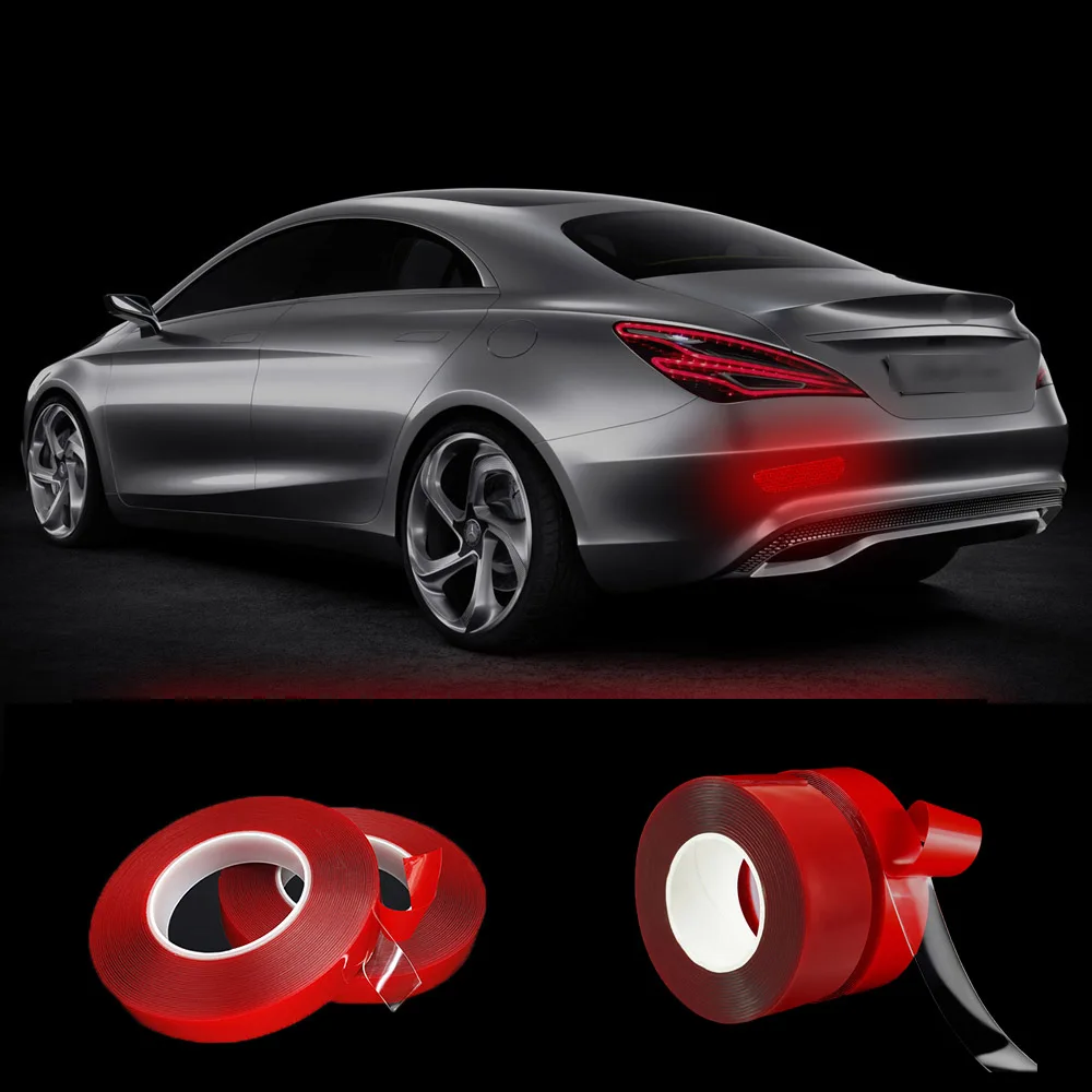 Двухсторонняя клейкая лента для стайлинга автомобиля наклейка Mercedes Benz BMW Volvo Audi