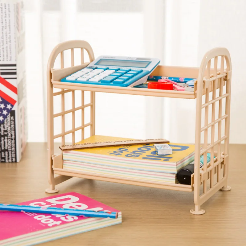 Настольная полка для хранения 2 яруса органайзер книг и ручек|organizer rack|shelf kitchenstorage