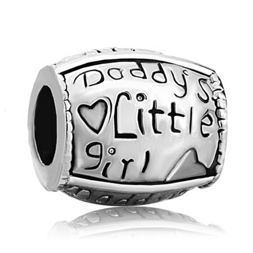 Новый продукт папа маленькая девочка Любовь Семья металла бисера Шарм Браслет