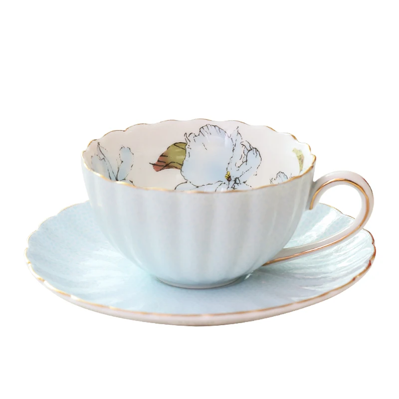 

Coffee cup set Creative elegant Scented tea pumpkin cups bone china tea sets Teatime Afternoon Tea party espresso tazas Drinking