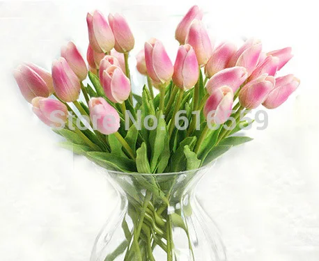 25 шт./лот искусственный цветок тюльпана букет настоящие цветы на ощупь для