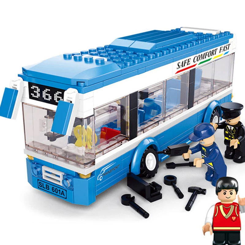 235 шт детские строительные блоки игрушки Совместимые Legoingly город одноэтажный
