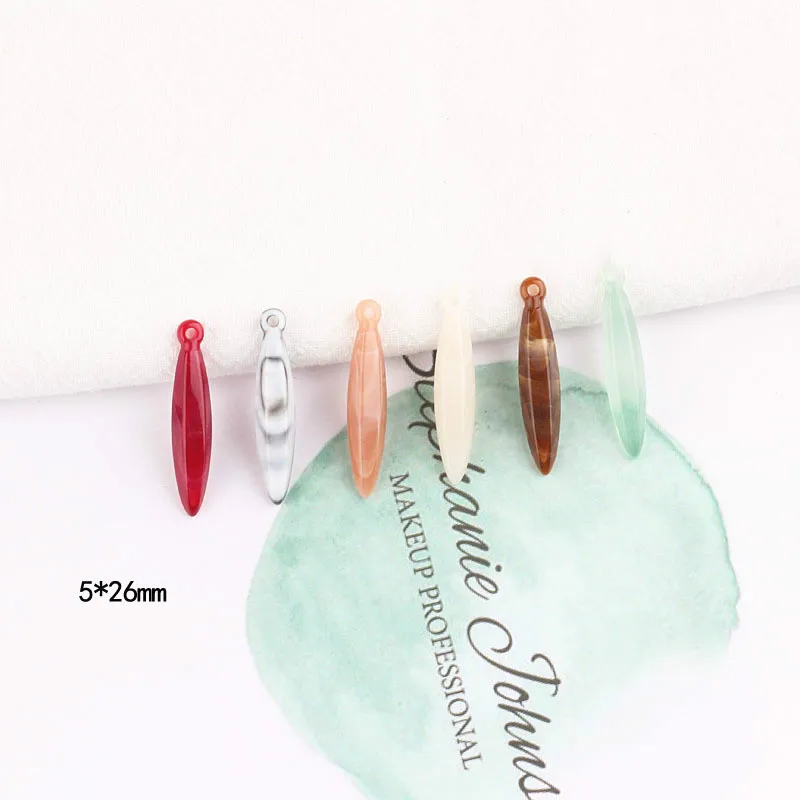 DIY ювелирные аксессуары ‒ серёжки имитация бирюзового цвета нефрита мрамор