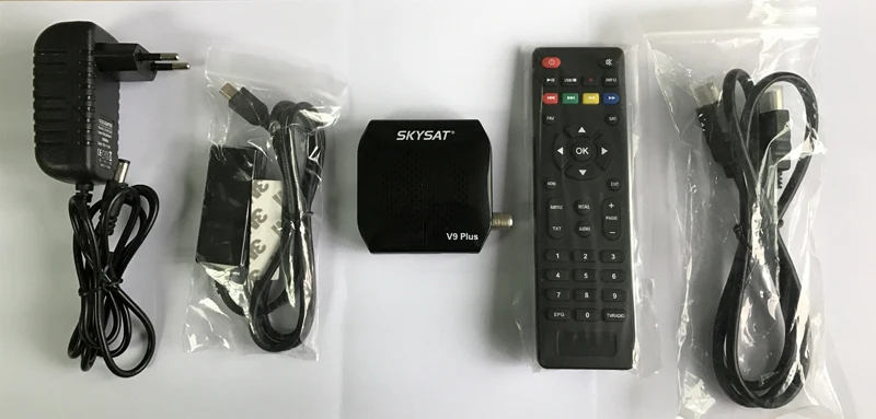 [4 шт.] DVB S2 спутниковый ресивер SKYSAT V9 плюс Поддержка CiCiCam Newcamd Wi Fi 3g Youtube PowerVu полный