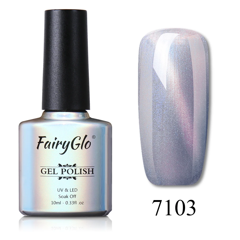 BKMY7103 FairyGlo, 10 мл, гель для ногтей, замачиваемый, УФ, светодиодный, кошачий глаз, Гель-лак для ногтей, магнит, гибридный лак, лаковый гель для ногтей, тиснение, эмалированные чернила - Цвет: BKMY7103