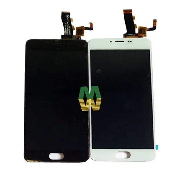 Сенсорный ЖК экран 5 2 дюйма для Meizu M5 Mini M611D M611H M611Y M611A черно белый с