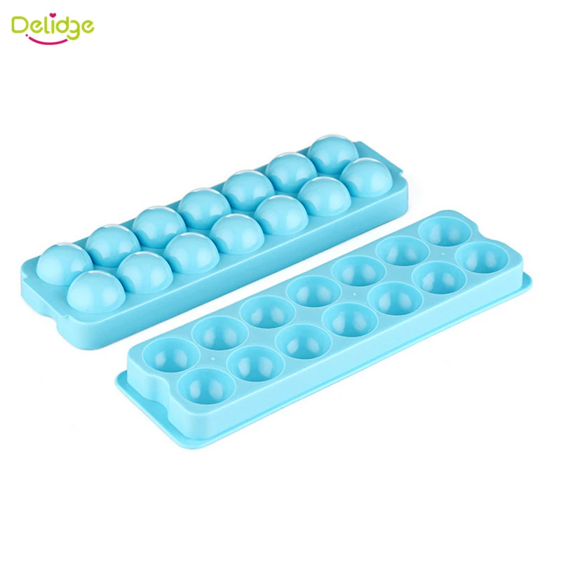 Круглые шарики Delidge 1 шт. 14 отверстий форма для льда пластиковый лоток кубиков