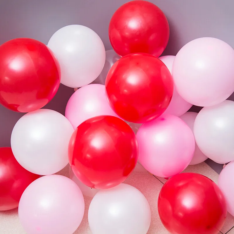 Розовые воздушные шары 10 шт. дюймов толщина 2 г свадебные украшения латексные с