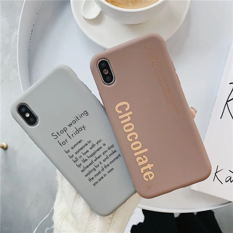 Мягкий силиконовый чехол GYKZ с забавными надписями для iPhone X XR XS MAX 7 8 6 6s Plus