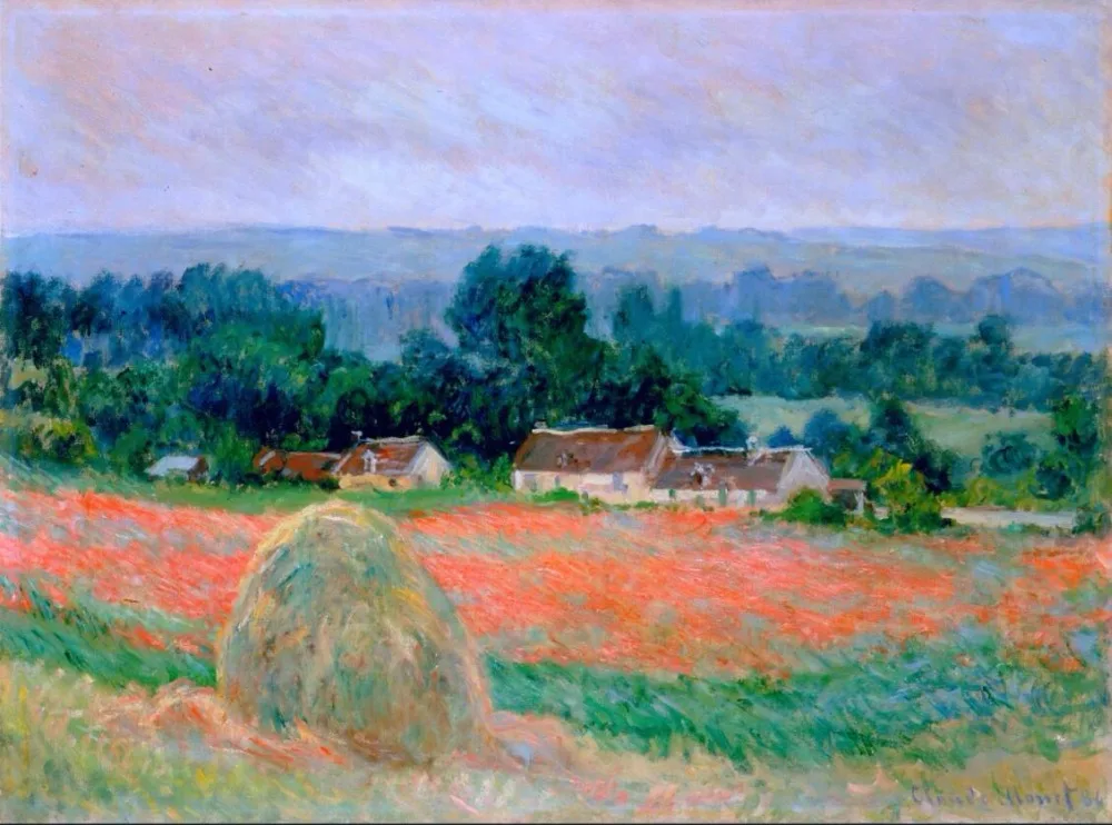 Высококачественная картина маслом изображения на холсте стог сена Giverny (1886)
