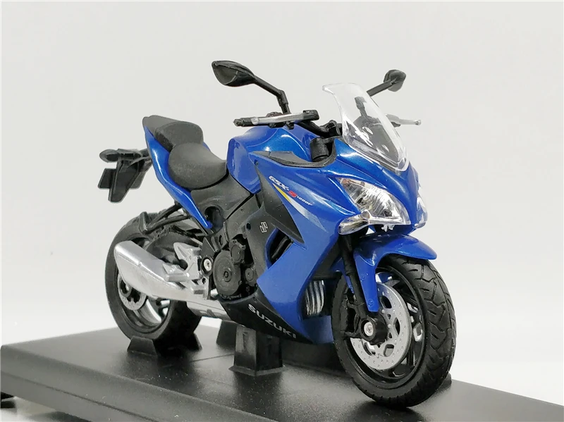 Welly 1:18 Suzuki GSX-S1000F Синий литой мотоцикл