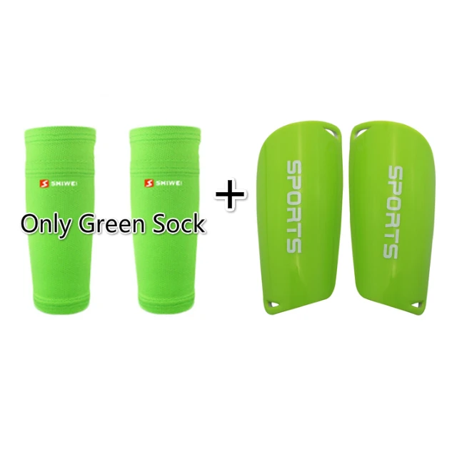 Green Green Set Унисекс Щитки на голени для футбола защита футбольной ноги поддержка рукав протектор катание хвостовик Спорт Мужчины Женщины Дети голень Защита Поддержка - Цвет: Green Green Set