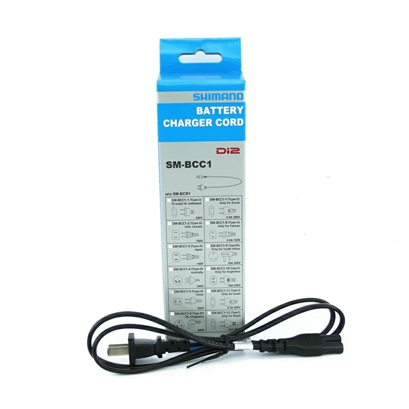 Shimano Di2 Батарея Зарядное устройство SM BCR1 220v Мощность шнур BCC1 5DURAACE DI2 для