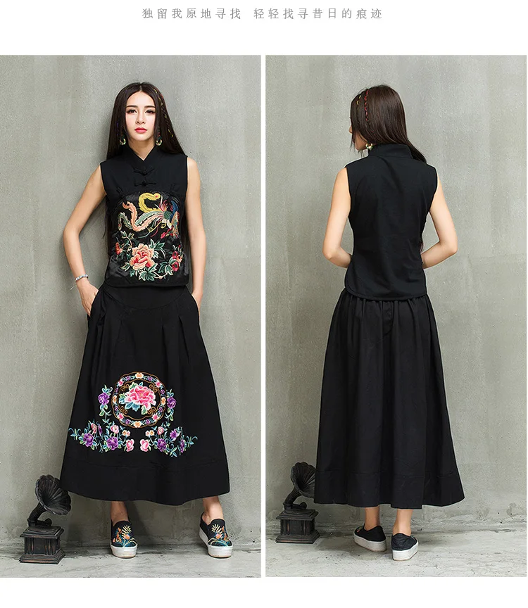 2020 Fal литературный стиль модный элегантный женский жилет изысканная вышивка