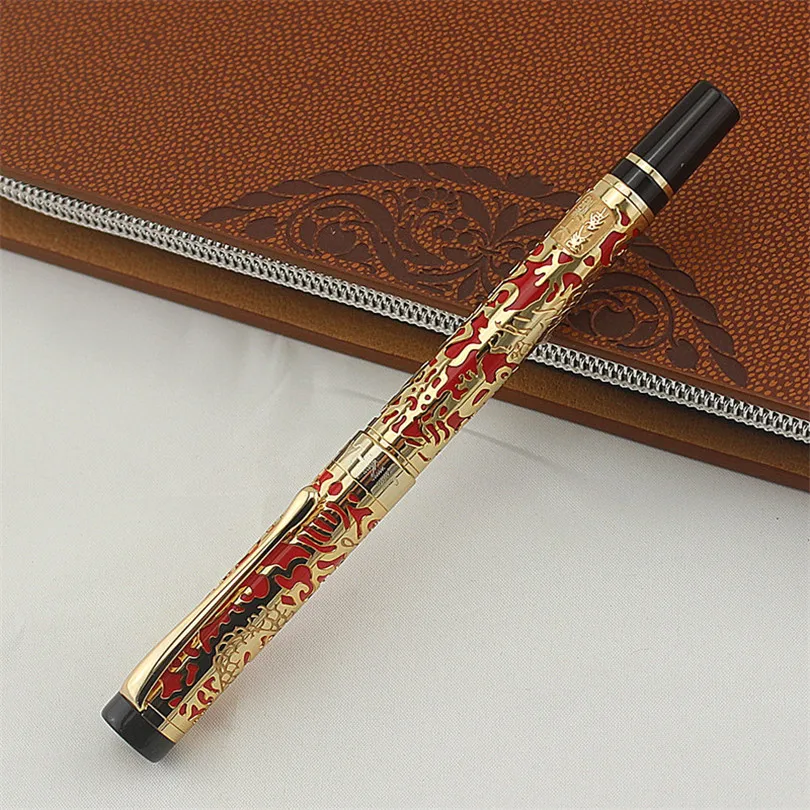 Подарочная ручка Jinhao с рисунком дракона металлические шариковые ручки роскошные