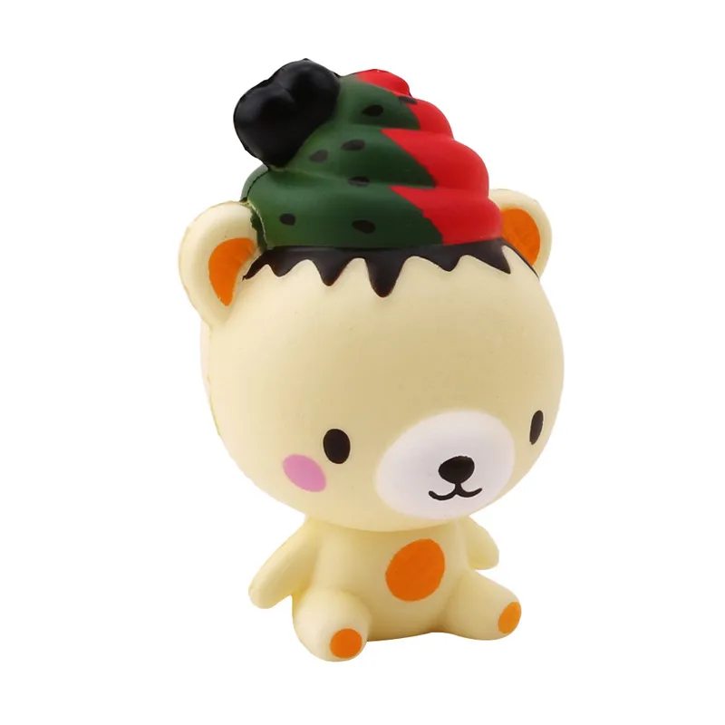 Милый мультяшный медведь форма Squeeze Toy медленный рост телефон ремни Rilakkuma