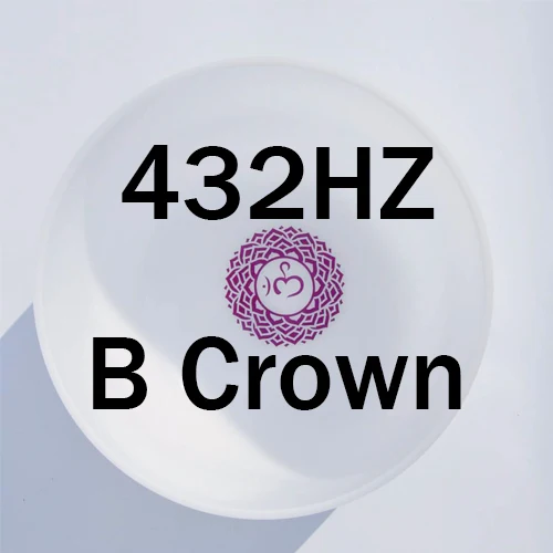 8B432 Crown Chakra 1 шт. 2019NEW 8 дюймов чакра Symble узор третий глаз Корона корень крестцово солнечное сердце горло Матовый Кварцевый Поющая чаша - Цвет: 8B432 Crown Chakra