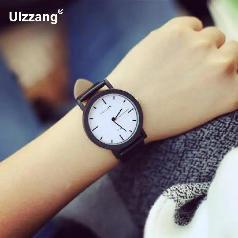 Повседневные модные черные и белые кварцевые кожаные Наручные часы FEIFAN подарок