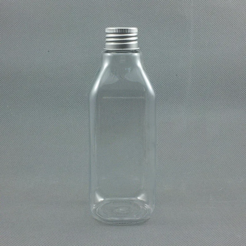 

30pcs/lot 250ml square Plastic Silver Aluminum Cover,Empty Cosmetic Container Bottles