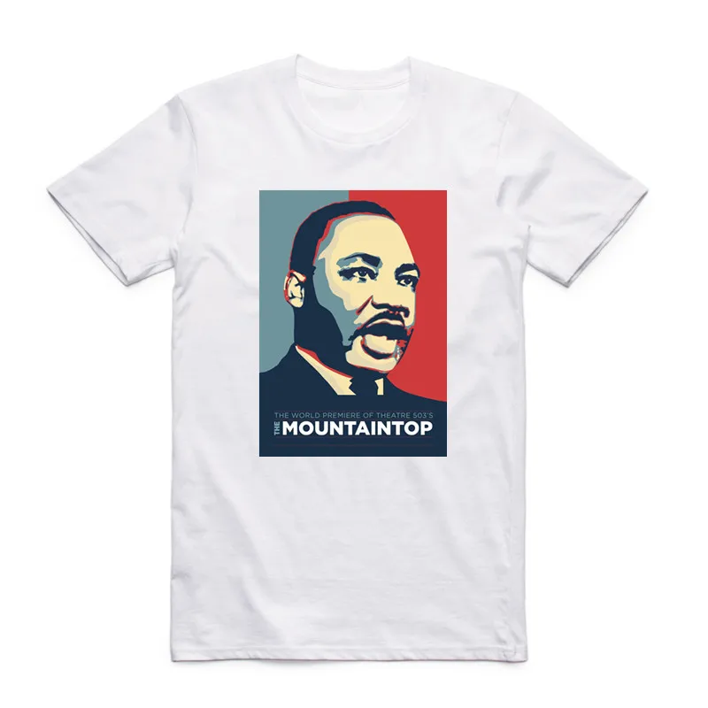 Футболка мужская с коротким рукавом круглым вырезом и принтом Luther King | Мужская