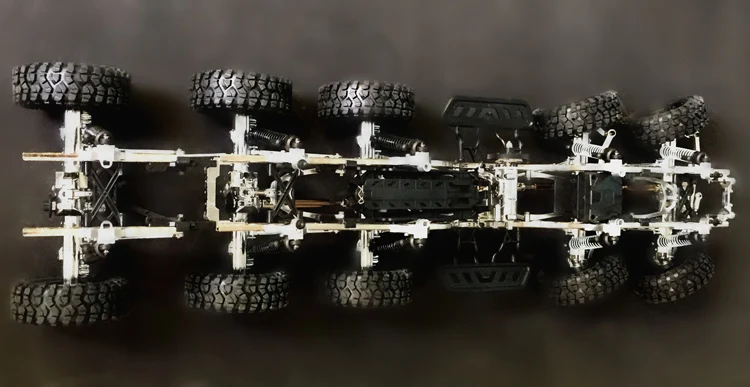 Масштаб 1/10 гусеничный грузовик 4x4 Модернизированный до 6x6 8x 4 8x8 10 x10 наборы