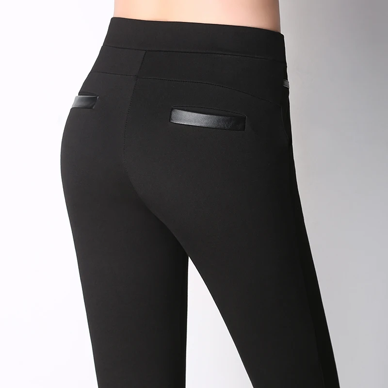 Капри женские брюки большого размера 2017 джоггеры с высокой талией узкие