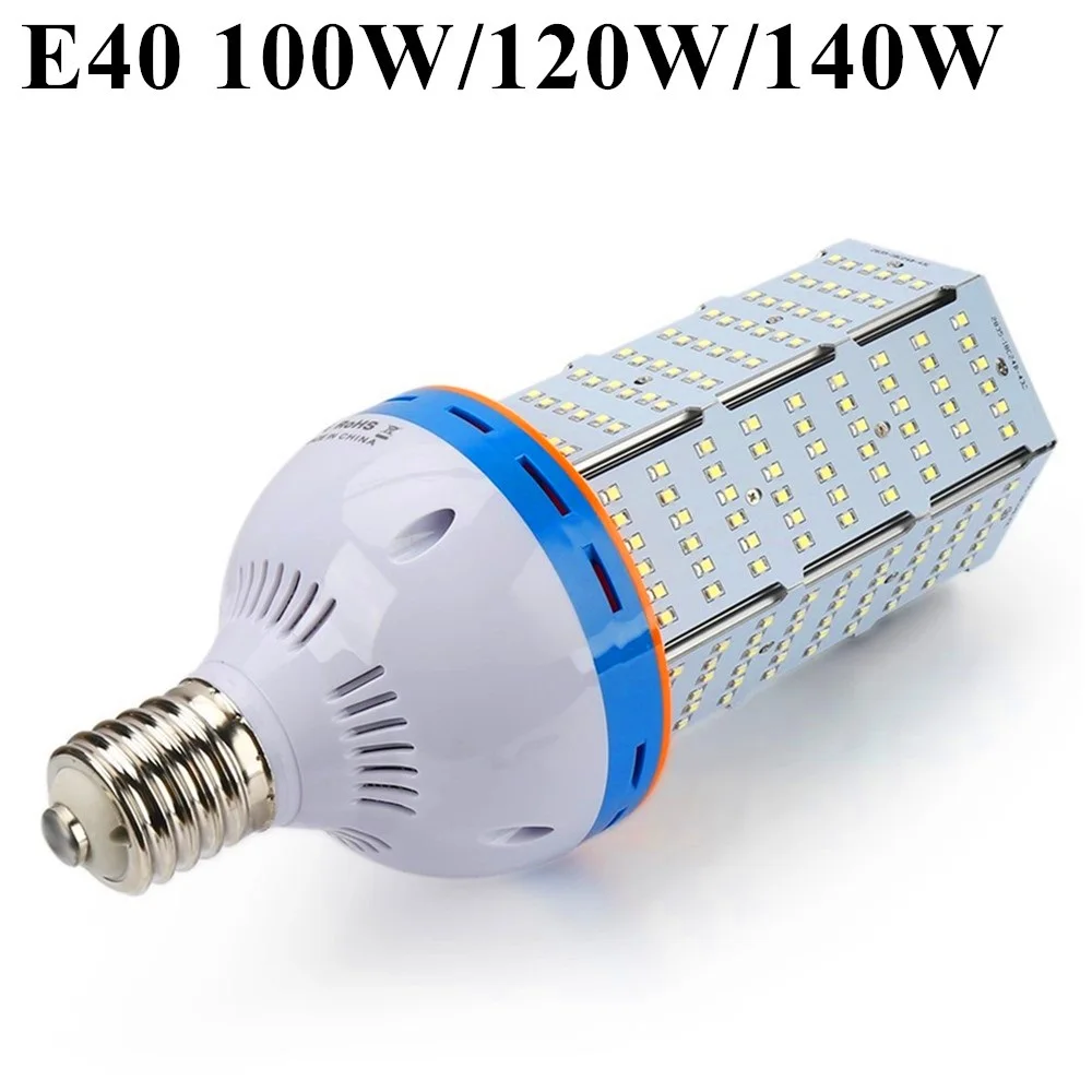 

E40 SMD2835 100W/120W/140W LED Corn Light Cold White/Warm White LED Bulb Corn Lampada for Factory Warehouse Square Street Garage