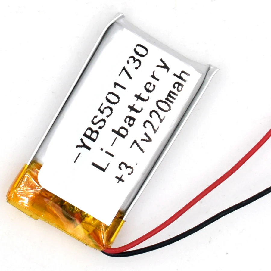 3 7 V 220 mAh литий полимерная аккумуляторная батарея 501730 Li Po ion для GPS Bluetooth MP3 MP4