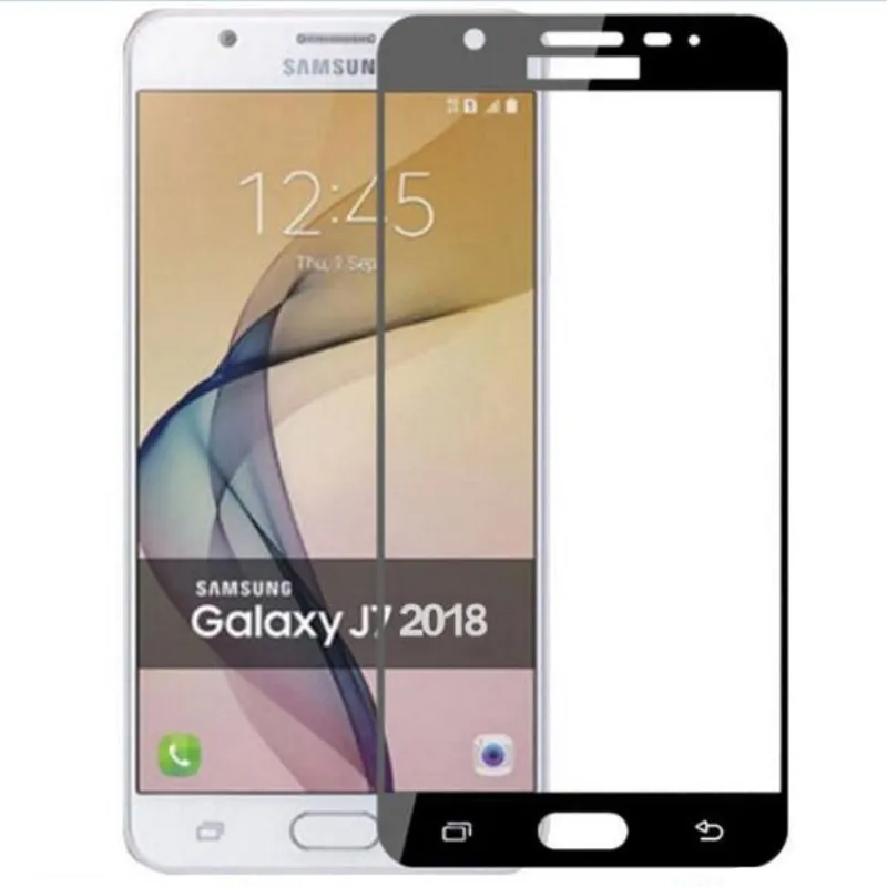 Полноэкранное цветное закаленное стекло для Samsung Galaxy J7 2018 J7 Plus SM-J737P J737, защита экрана, черная белая защитная пленка