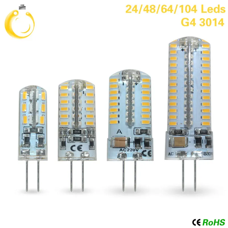Новая светодиодная лампа G4 G9 AC/DC 12 В 220 3 Вт 6 9 COB led Лампа E14 Светодиодная для