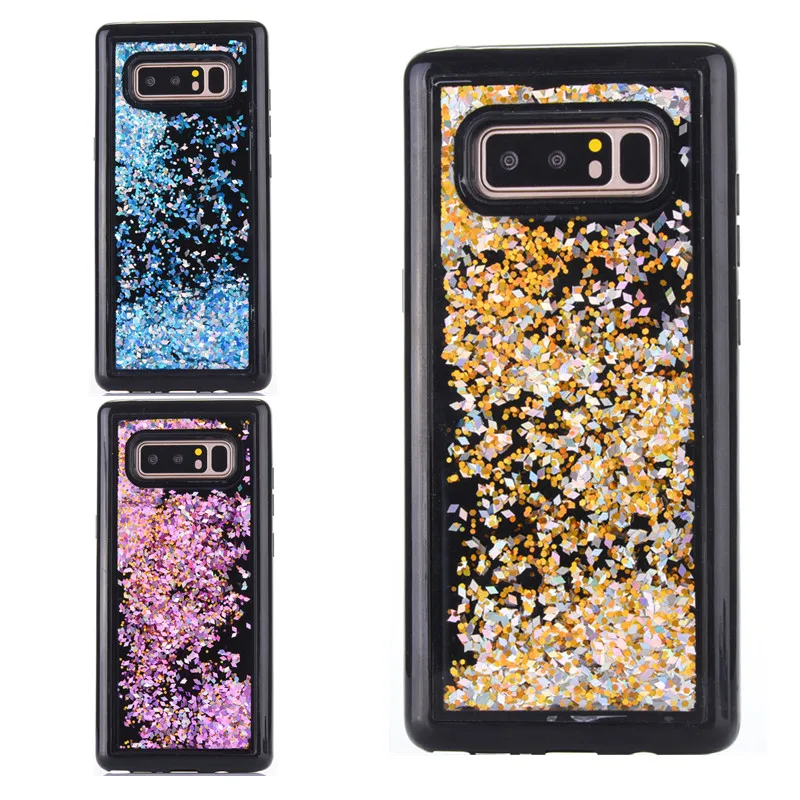 Мягкий чехол для samsung S7 с сияющими блестками динамический зыбучие пески жидкость