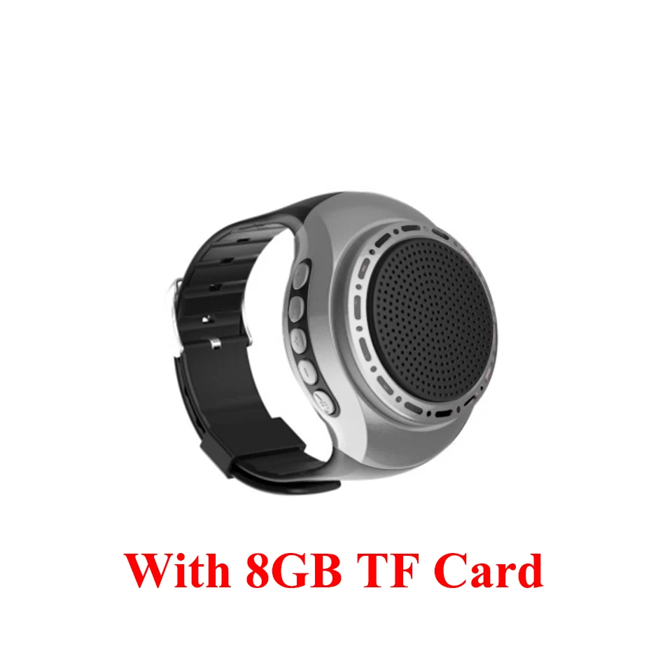 Black Add 8GB TFCard HOMEBARL U6, цветной светодиодный динамик для бега, крутые наручные часы Buetooth, динамик, Спортивная музыка, FM радио, поддержка 8 ГБ, 16 ГБ, TF карта, PK, B20, B90, U3 - Цвет: Black Add 8GB TFCard