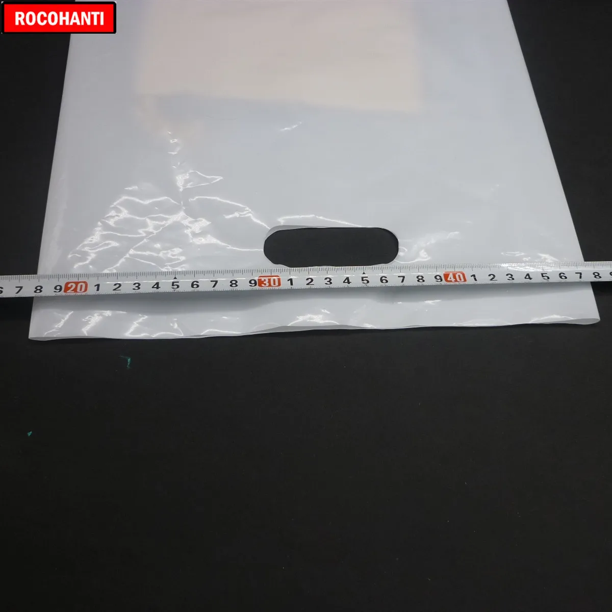 Белая полиэтиленовая сумка для покупок с логотипом на заказ 100 шт.|shopping bag|shopping bag