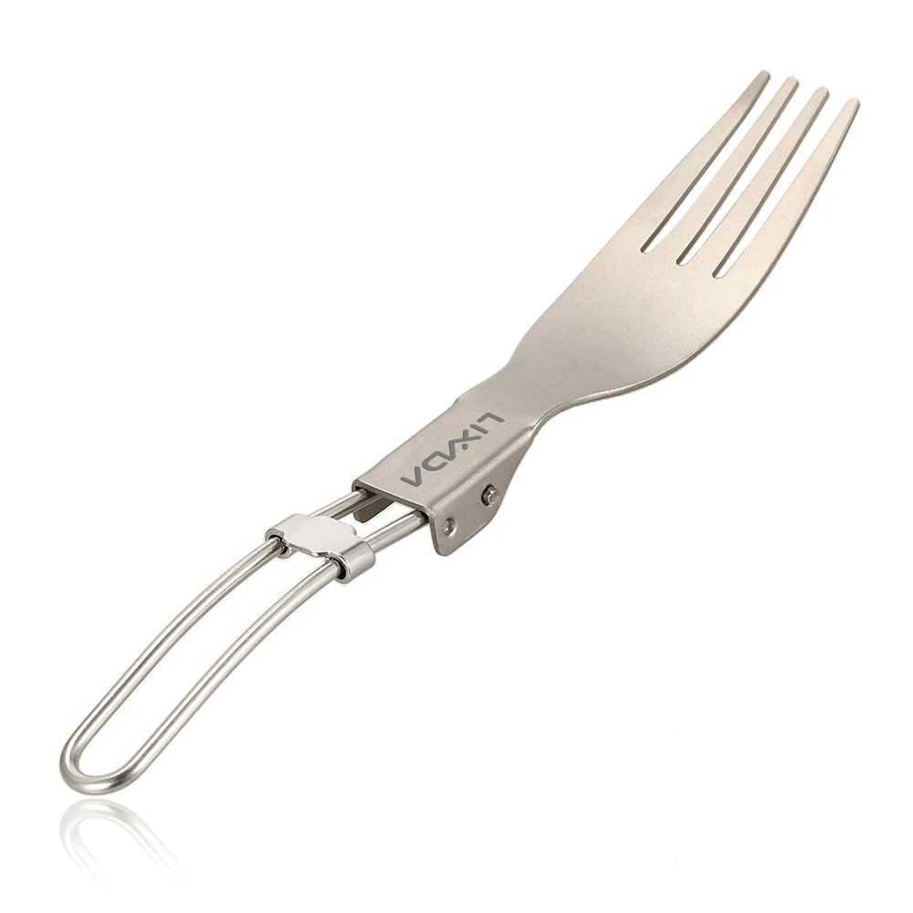 Lixada Складная ложка Spork Титановая посуда для кемпинга посуда для пикника ложка для улицы облегченные столовые приборы для пеших прогулок Кемпинг 캠핑