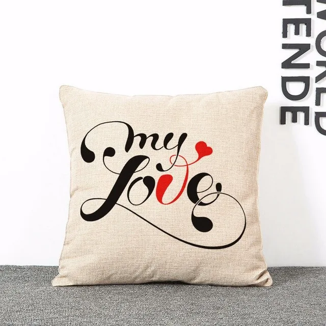 Влюбленные пары наволочки без наполнения льняные Чехлы для подушек подарок