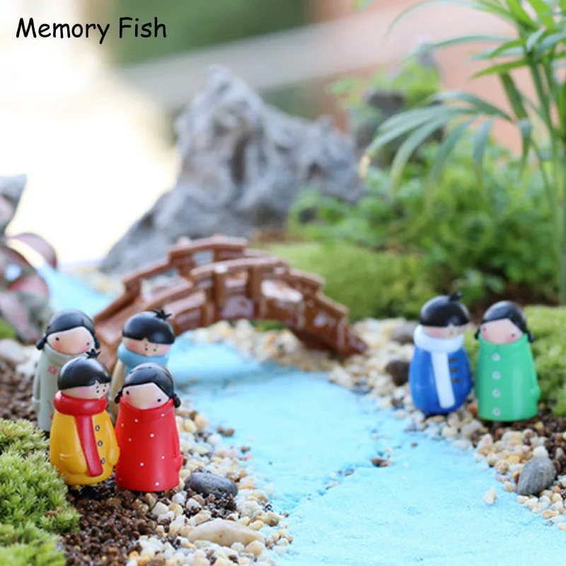 Мультфильм милые куклы мальчиков девочек микро Сад Украшения/сочный Декор