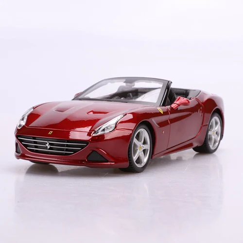 

Модель автомобиля Ferari California, Т-образный сплав, Кабриолет, цвет красного вина, украшения, 1:24