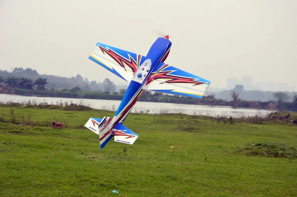 SKYWING PP материал самолет RC 3D самолет радиоуправляемая модель для хобби игрушки размах крыльев 55 дюймов 50E SLICK360 3D самолет комплект