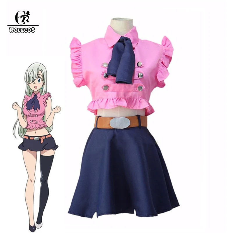 Женский костюм ROLECOS для косплея из японского аниме Seven Deadly Sins Elizabeth Liones Nanatsu no