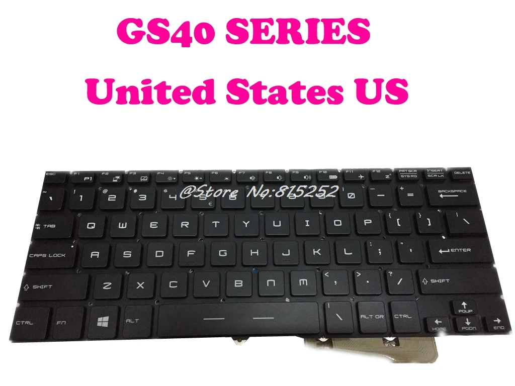 Клавиатура для ноутбука MSI GS40 HMB3709SMB41 S1N 2EUS2F1 O04 HMB3709SMA12 2ERU271 HMB3709SMA05 2EFR291 французский