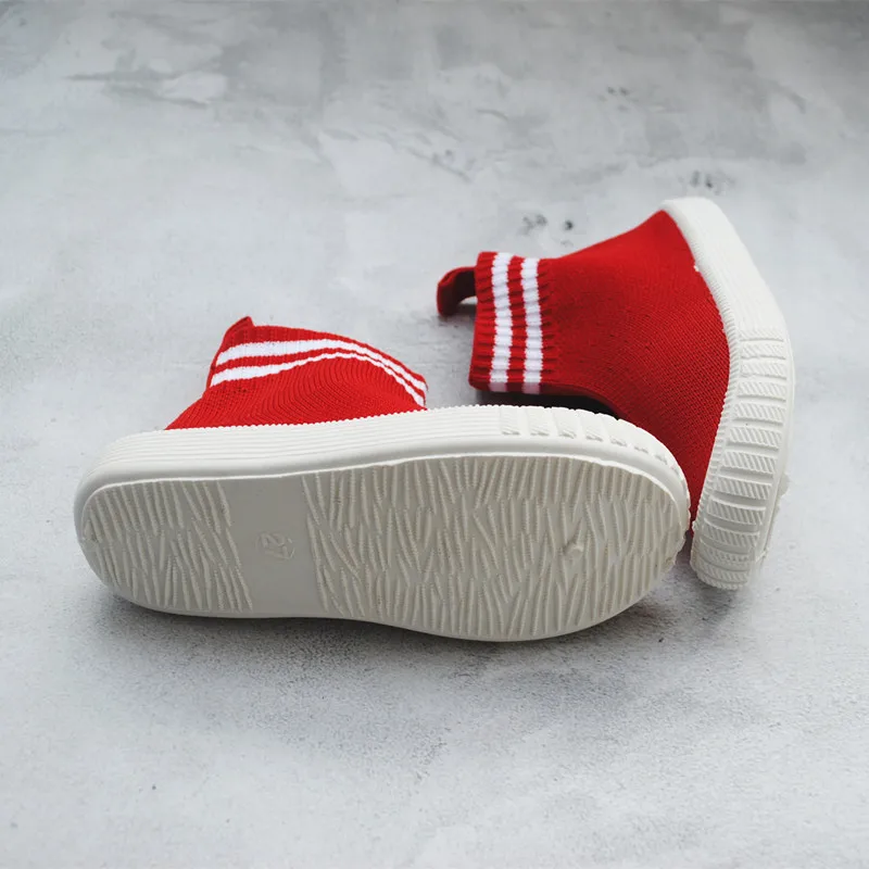 Childrens Socks Boots Korean Version New Style Kids Single Shoes Breathable Casual Woven Girls Tenis Infantil 23-32# | Детская одежда и
