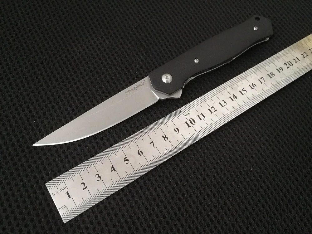Фирменный тактический складной нож JohnnyJamie черный G10 ручка с D2 стальным лезвием