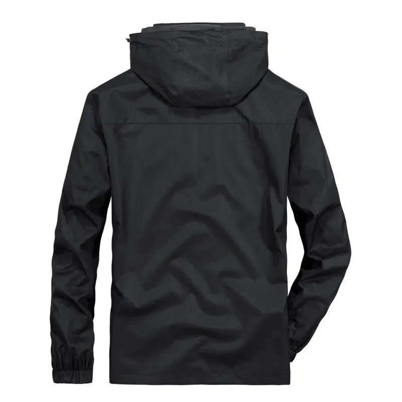 Куртка мужская съемная однотонная Повседневная ветровка уличная одежда Модный