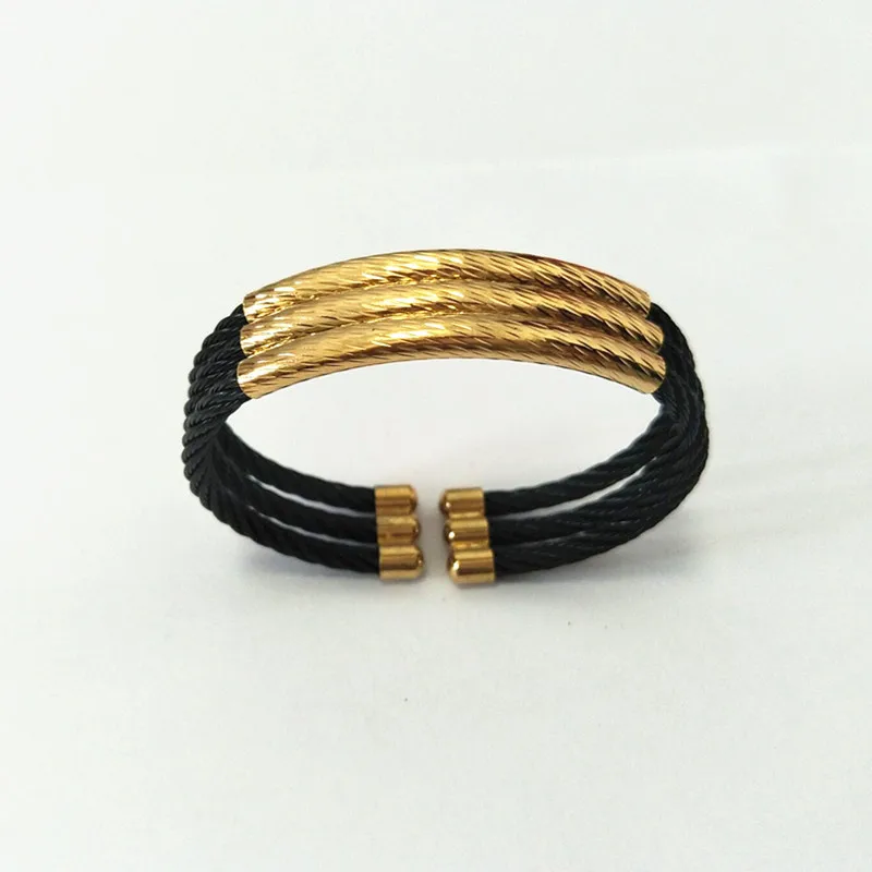 Новые модные браслеты из Проволочной проволоки ювелирные изделия нержавеющей