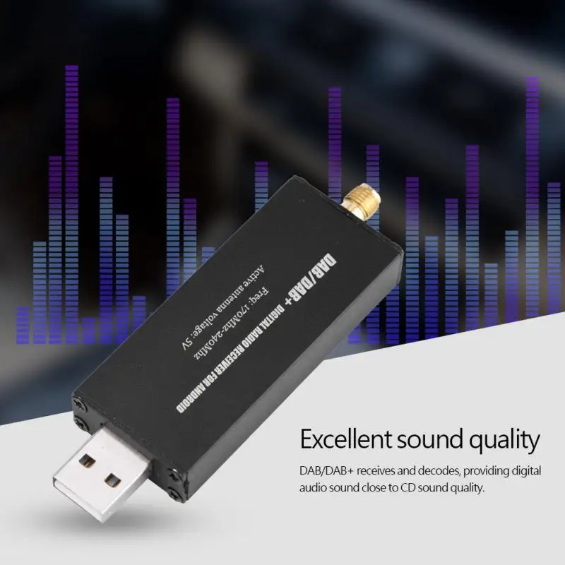 Мини Автомобильный цифровой радиоприемник USB DAB/DAB + Android с навигацией приемник DAB